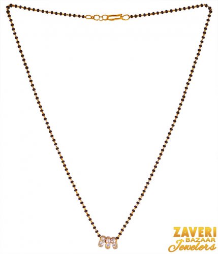 22k Gold Beads Mangalsutra  