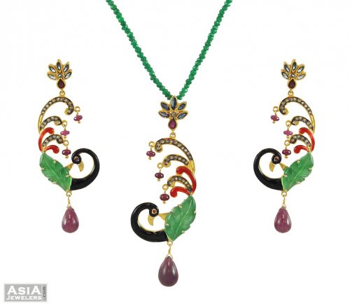 Exclusive Peacock Pendant Set 