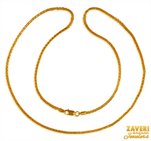 22 Kt Gold Fancy Chain for Ladies 