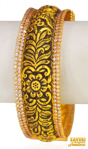 22Kt Gold Antique Kada (1 Pc) 