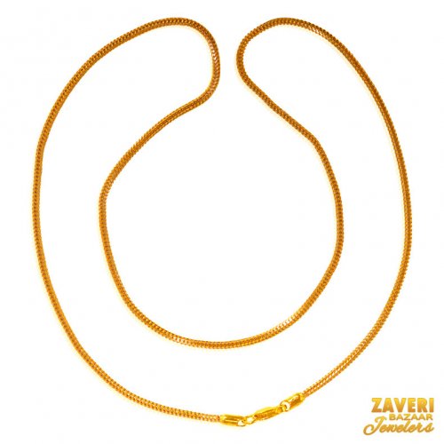 22 Karat Gold Two Tone Chain 