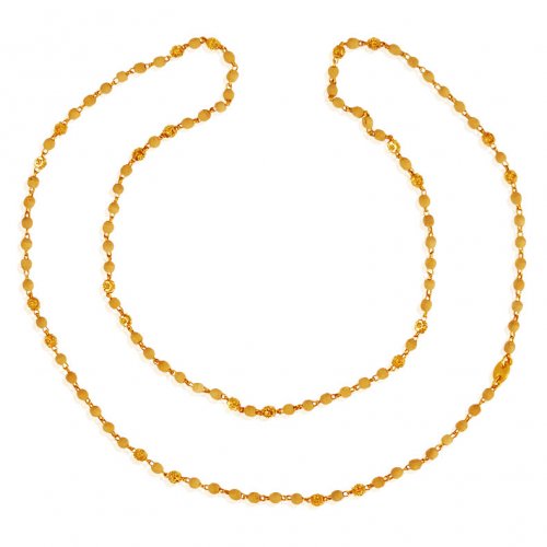 22Kt Ladies Gold White Tulsi Mala 
