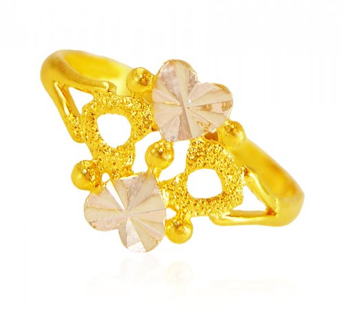 22 Karat Gold 2 Tone Ring 