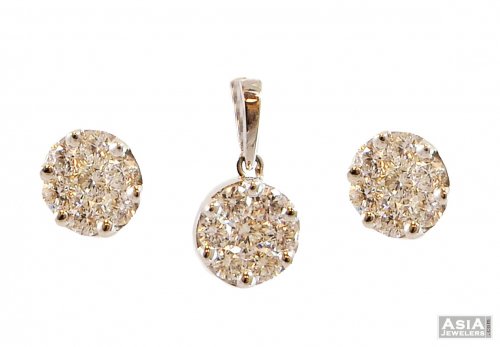 Diamond Pendant Set 
