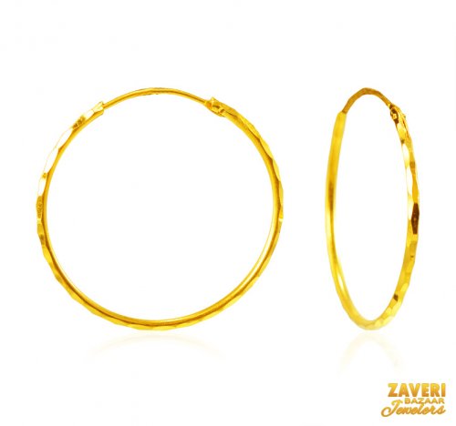 22Kt Gold Hoop Earrings 