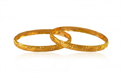 22k Gold  Kids Baby Kada (2pc) 