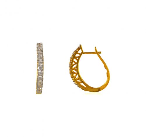Gold Clip On Earrings  