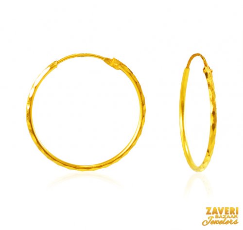 22Kt Gold Hoop Earrings 