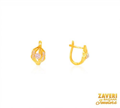 22K Gold Clip On Earrings  