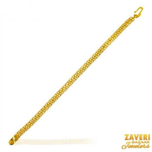 22 Kt Gold Mens Bracelet 