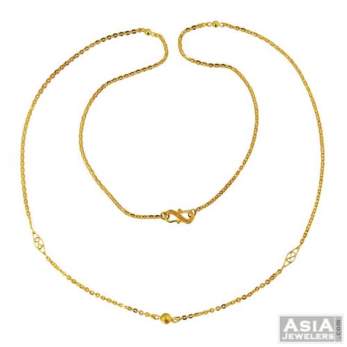 22K Gold Fancy Ladies Chain  