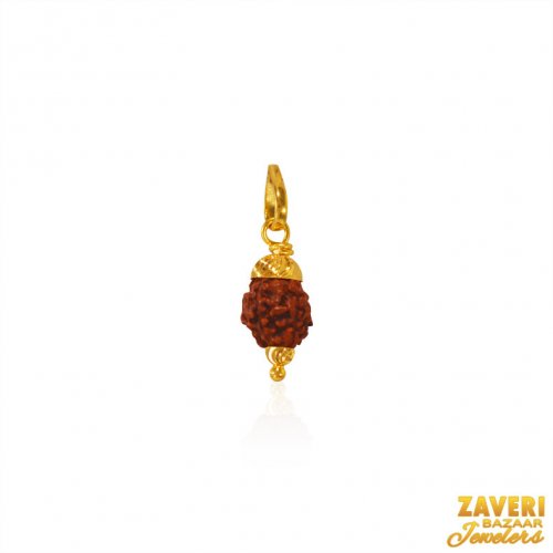 22kt Gold Rudraksh pendant 