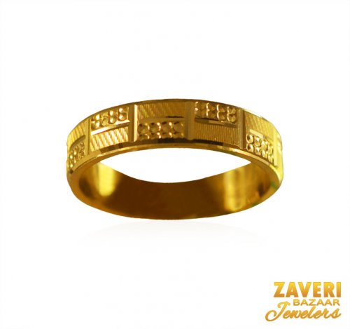 22Kt Gold Band for Ladies 