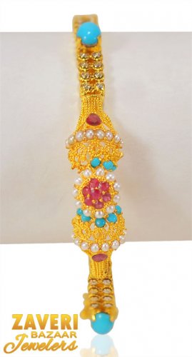 22kt Gold Antique Kada (1pc) 