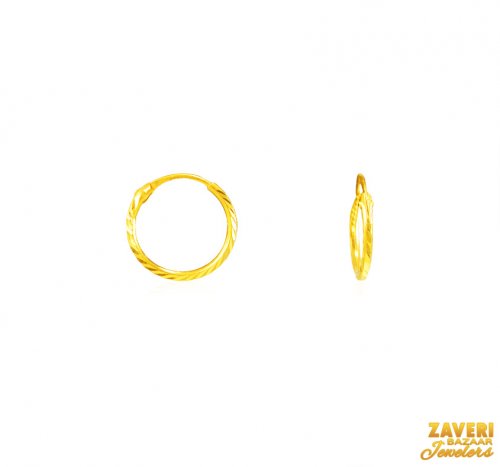 22Kt Gold Hoop Earrings 