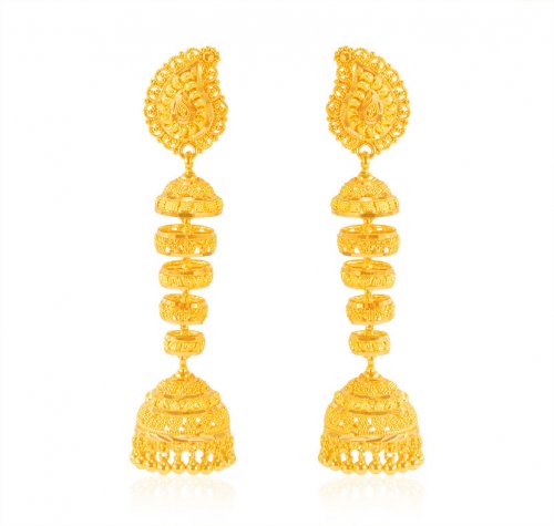22Karat Gold Long Earrings 