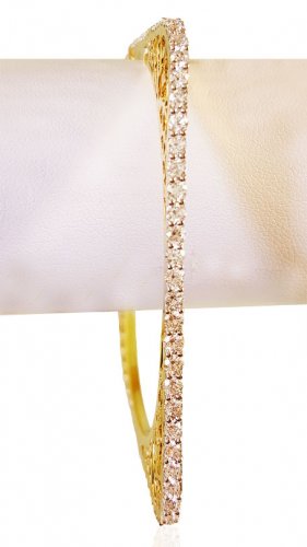 18K Designer Solitaire Bangle  