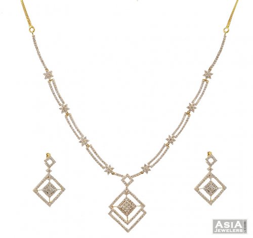 Designer 18K Gold Diamond Set  