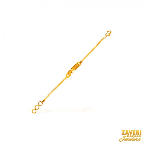 22Kt Gold Fancy Baby Bracelet (1Pc) 