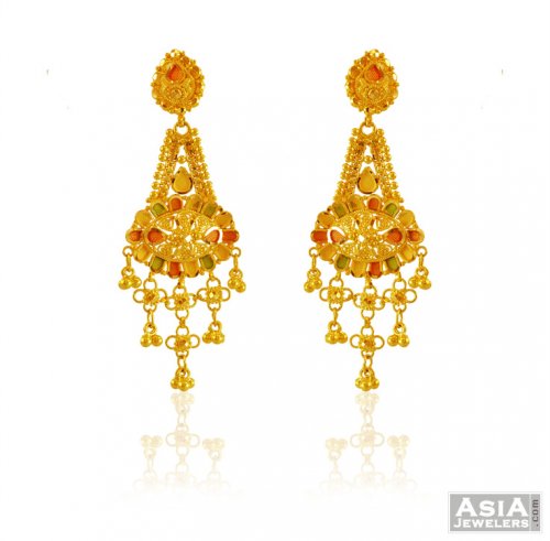 Filigree 22k Gold Earrings 