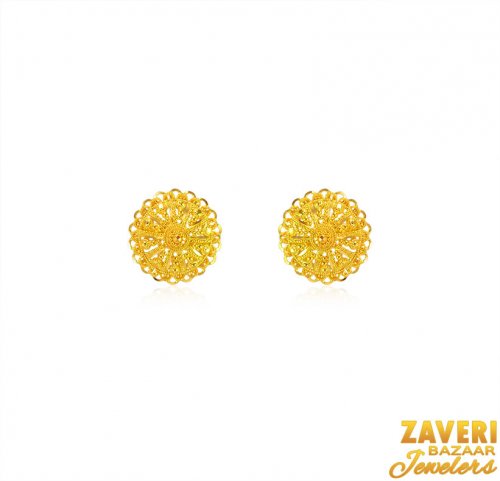 22 kt Fancy Gold Filigree Tops  