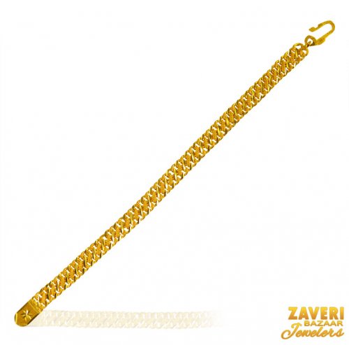 22 Kt Gold Mens Bracelet 