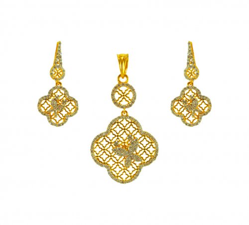22K Gold Pendant Set  