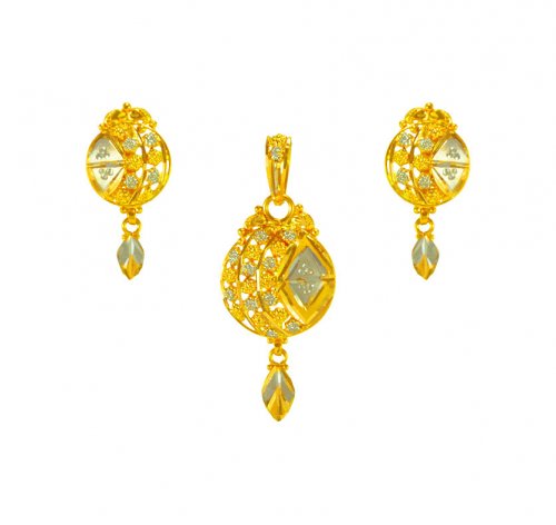 22kt Gold Pendant Set 
