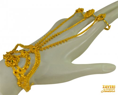22kt Gold Filigree Panja ( 1 pc) 