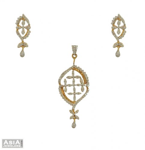 Diamond Pendant Set (18K) 