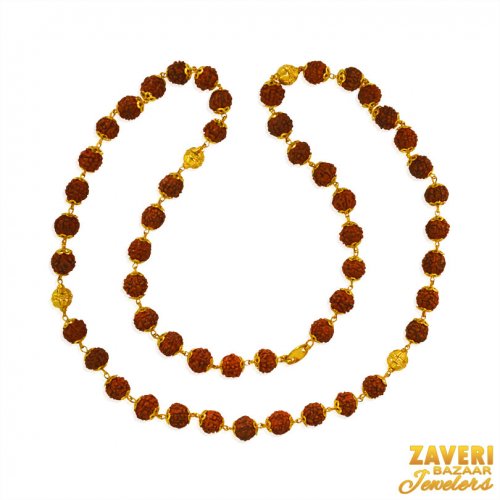 22 Kt Gold Rudraksh Mala 