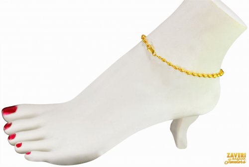 22Kt Gold  Anklet (1 PC) 