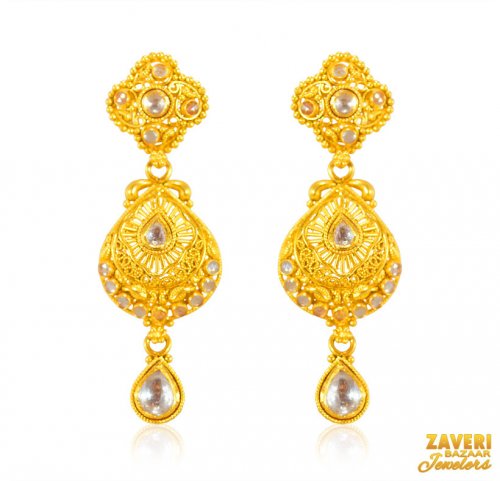 22kt Gold Long Earrings 