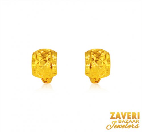 22Kt  Gold Clip On Earrings  