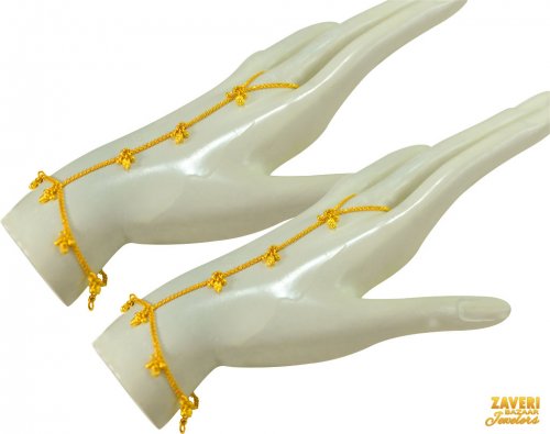 22 kt Fancy Gold Panja (2 pcs) 