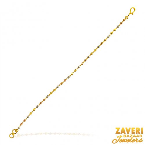 Fancy Machine Cut Bracelet 22k  