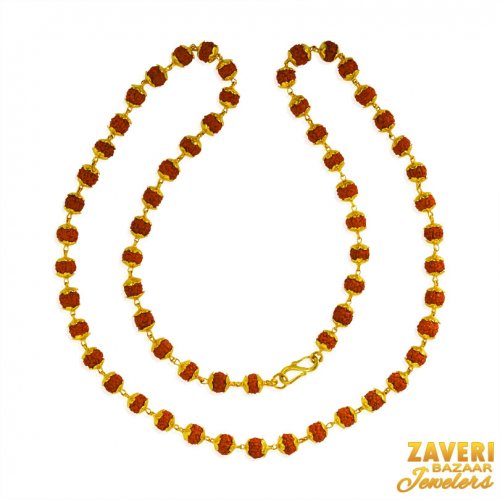 22 Karat Gold Rudraksh Mala  