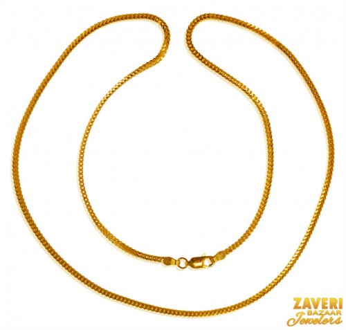 22kt Gold Fox Tail Chain (21 inch) 