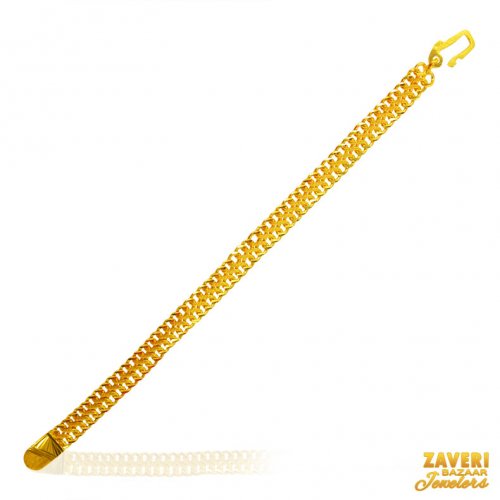 22 Kt Gold Mens Bracelet 