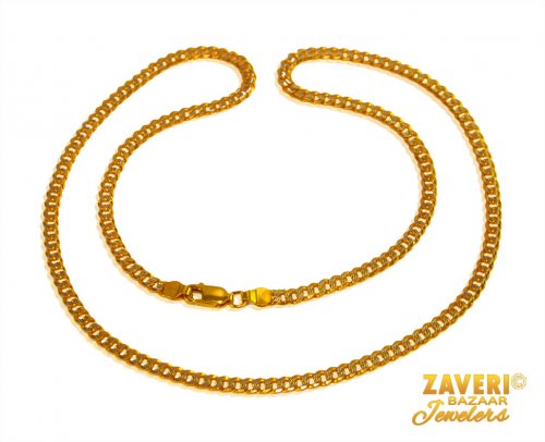 22 Karat Gold Cuban Link Chain  
