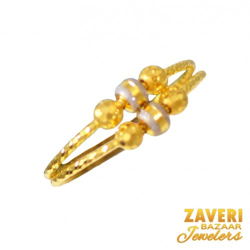 22Kt Gold Two Tone Fancy Ring 