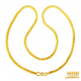 22K Gold Flat Chain ( Plain Gold Chains )