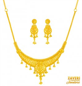 22karat Gold Necklace Set 