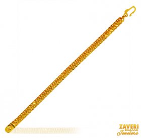 22 kt Mens Mountain Bracelet  ( 22K Mens Bracelets )