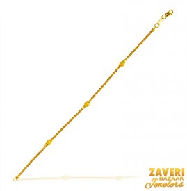 Fancy Machine Cut Bracelet 22k  ( 22K Ladies Bracelets )