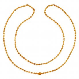 22K Gold White Tulsi Mala