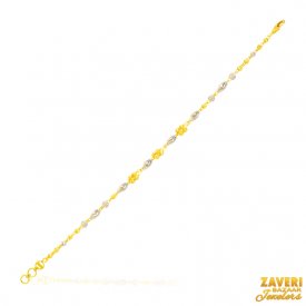 22Kt Gold Two Tone Bracelet(Ladies) ( 22K Ladies Bracelets )
