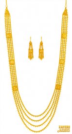 22K Gold Chandra Haar  ( 22K Necklace Sets (Long) )