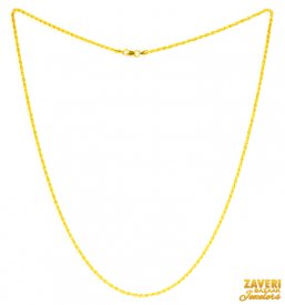 22Kt Gold Rope Chain (18 inch) ( Plain Gold Chains )