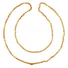 22K Gold White Tulsi Mala